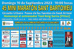 45a Mini Maraton Sant Bartomeu 2023