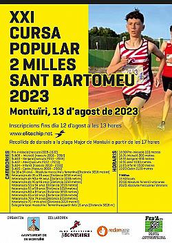 XXI 2 Milles de Sant Bartomeu - Montuïri 2023