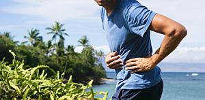 Un corredor con problemas estomacales